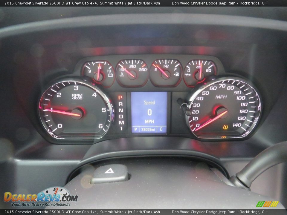 2015 Chevrolet Silverado 2500HD WT Crew Cab 4x4 Summit White / Jet Black/Dark Ash Photo #23