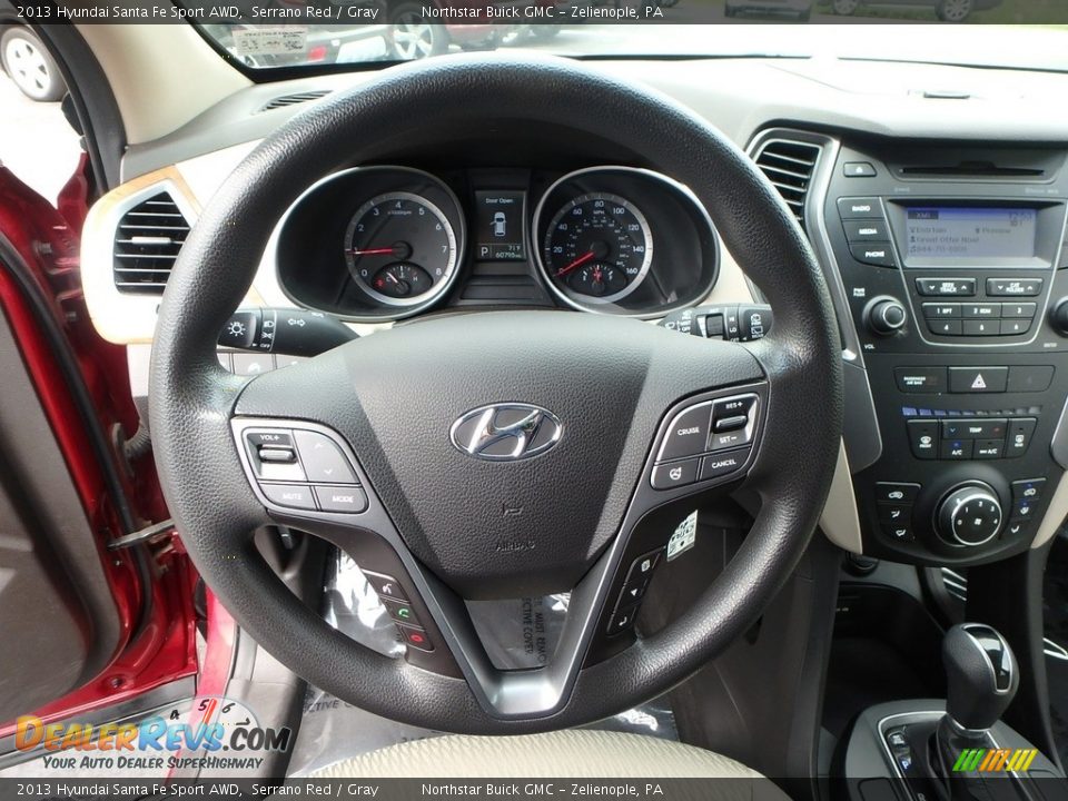2013 Hyundai Santa Fe Sport AWD Serrano Red / Gray Photo #23