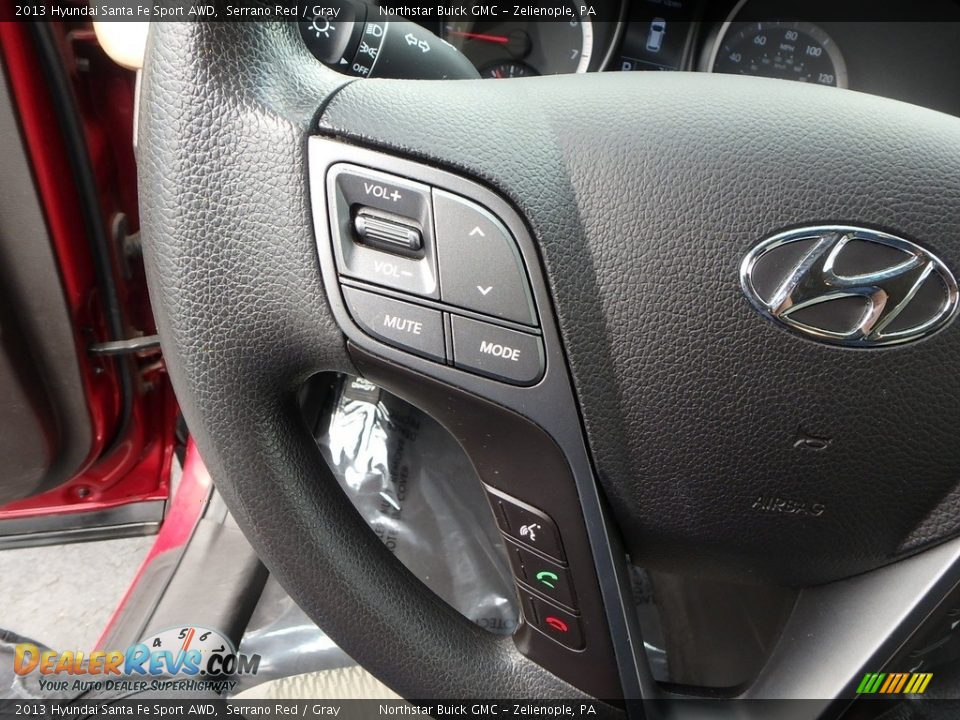 2013 Hyundai Santa Fe Sport AWD Serrano Red / Gray Photo #24