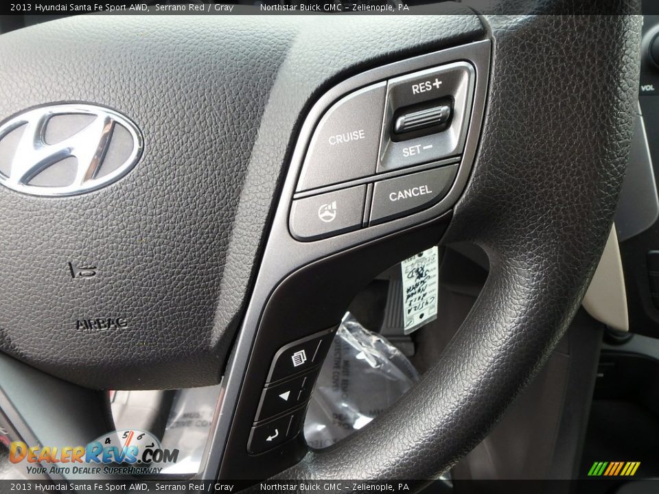 2013 Hyundai Santa Fe Sport AWD Serrano Red / Gray Photo #25