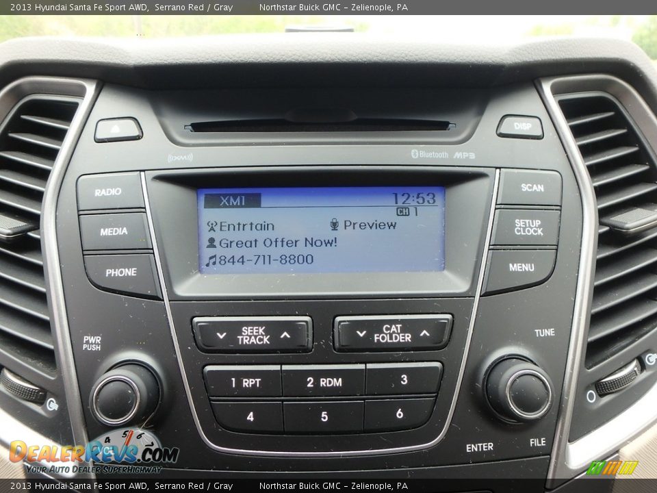 2013 Hyundai Santa Fe Sport AWD Serrano Red / Gray Photo #28