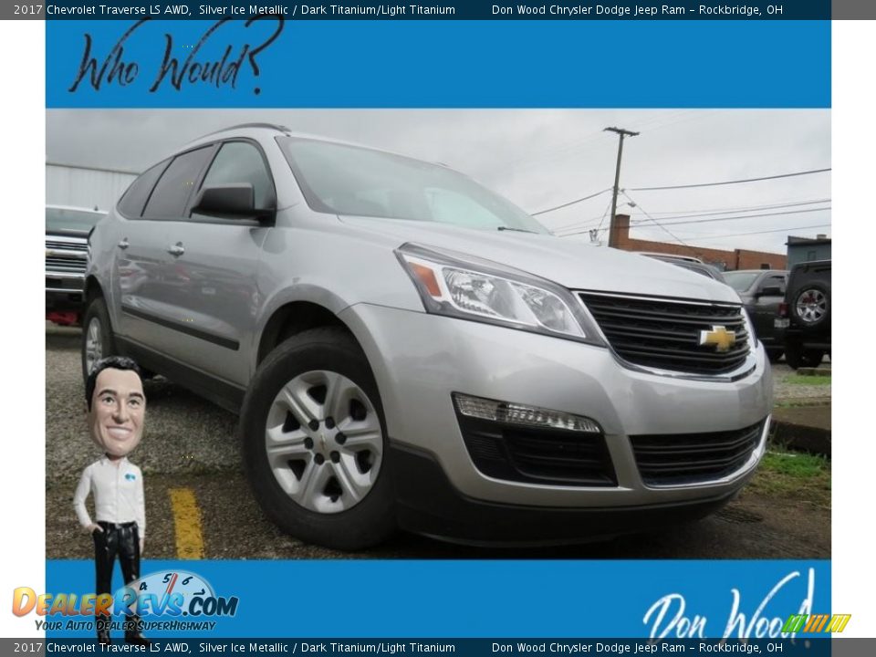 2017 Chevrolet Traverse LS AWD Silver Ice Metallic / Dark Titanium/Light Titanium Photo #1