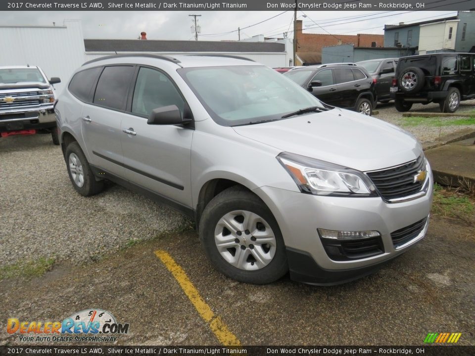 2017 Chevrolet Traverse LS AWD Silver Ice Metallic / Dark Titanium/Light Titanium Photo #3