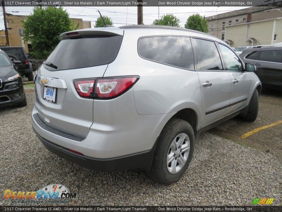 2017 Chevrolet Traverse LS AWD Silver Ice Metallic / Dark Titanium/Light Titanium Photo #14
