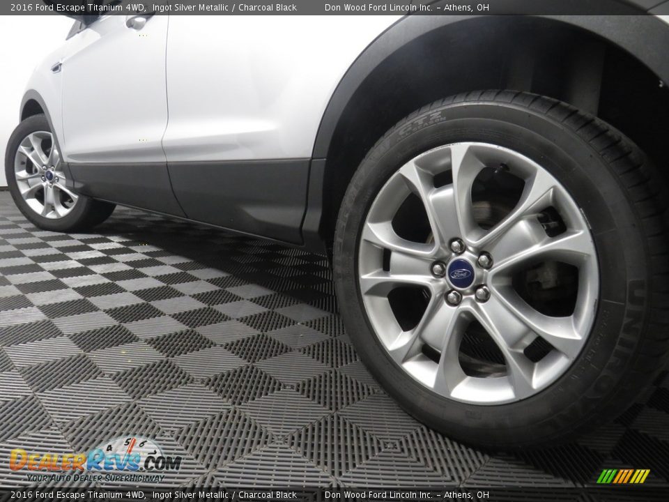 2016 Ford Escape Titanium 4WD Ingot Silver Metallic / Charcoal Black Photo #11