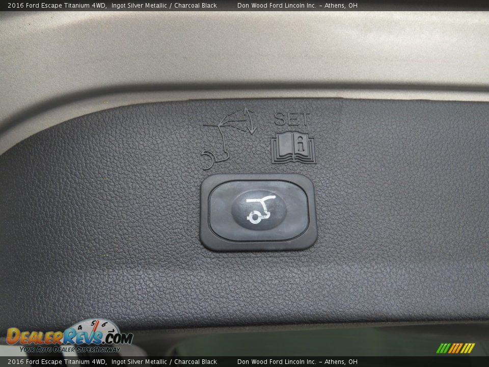 2016 Ford Escape Titanium 4WD Ingot Silver Metallic / Charcoal Black Photo #14