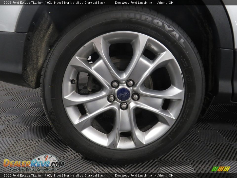 2016 Ford Escape Titanium 4WD Ingot Silver Metallic / Charcoal Black Photo #19