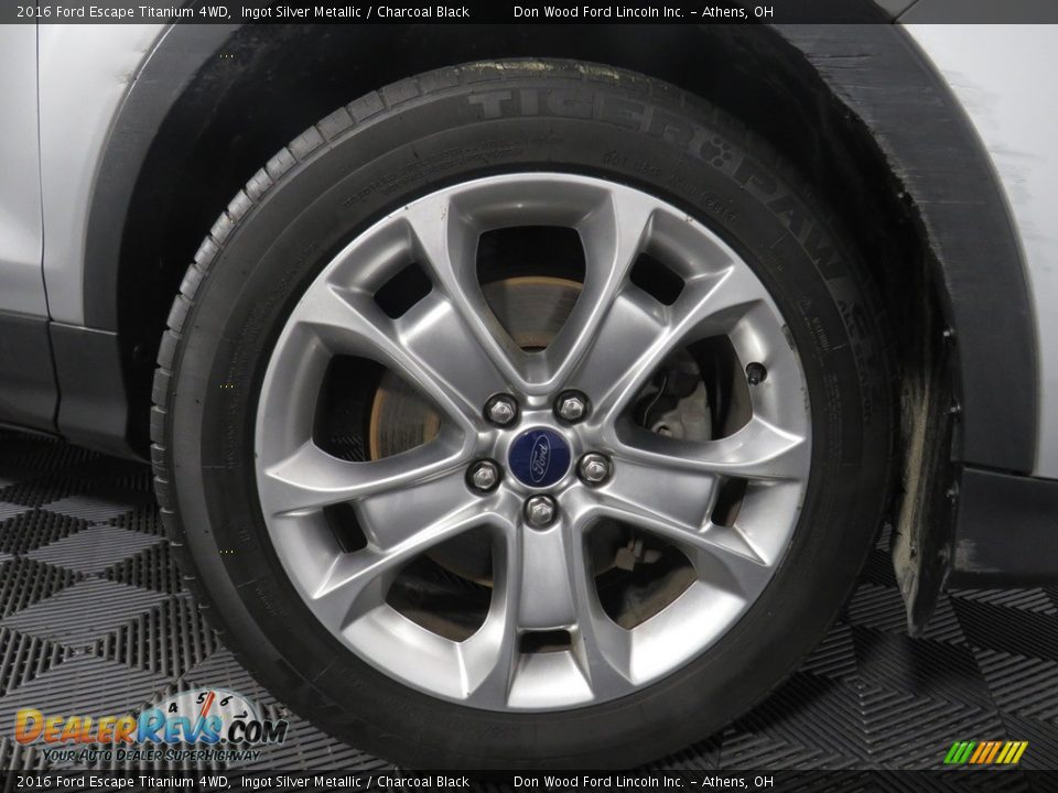 2016 Ford Escape Titanium 4WD Ingot Silver Metallic / Charcoal Black Photo #20
