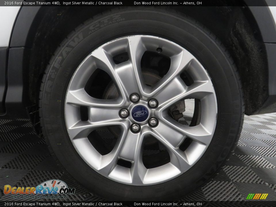 2016 Ford Escape Titanium 4WD Ingot Silver Metallic / Charcoal Black Photo #22
