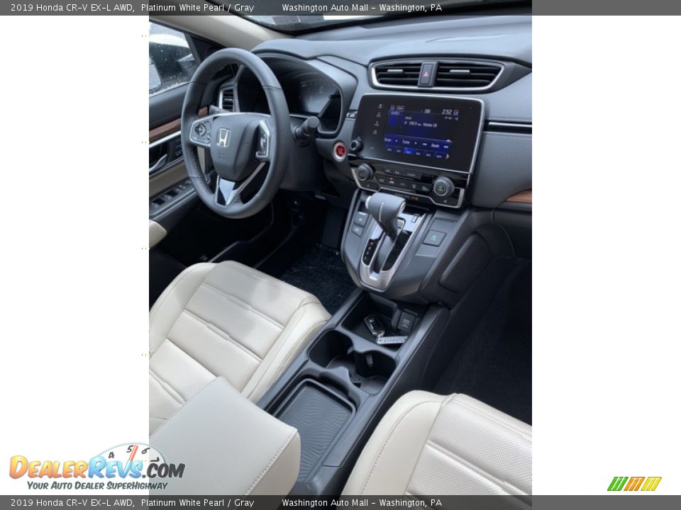2019 Honda CR-V EX-L AWD Platinum White Pearl / Gray Photo #29