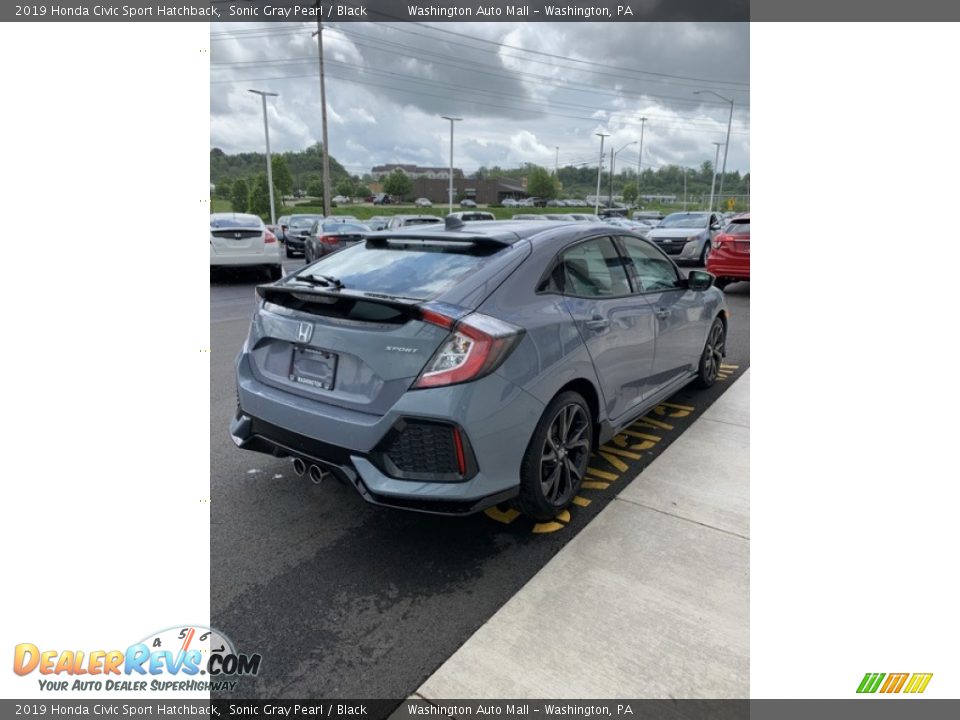 2019 Honda Civic Sport Hatchback Sonic Gray Pearl / Black Photo #5