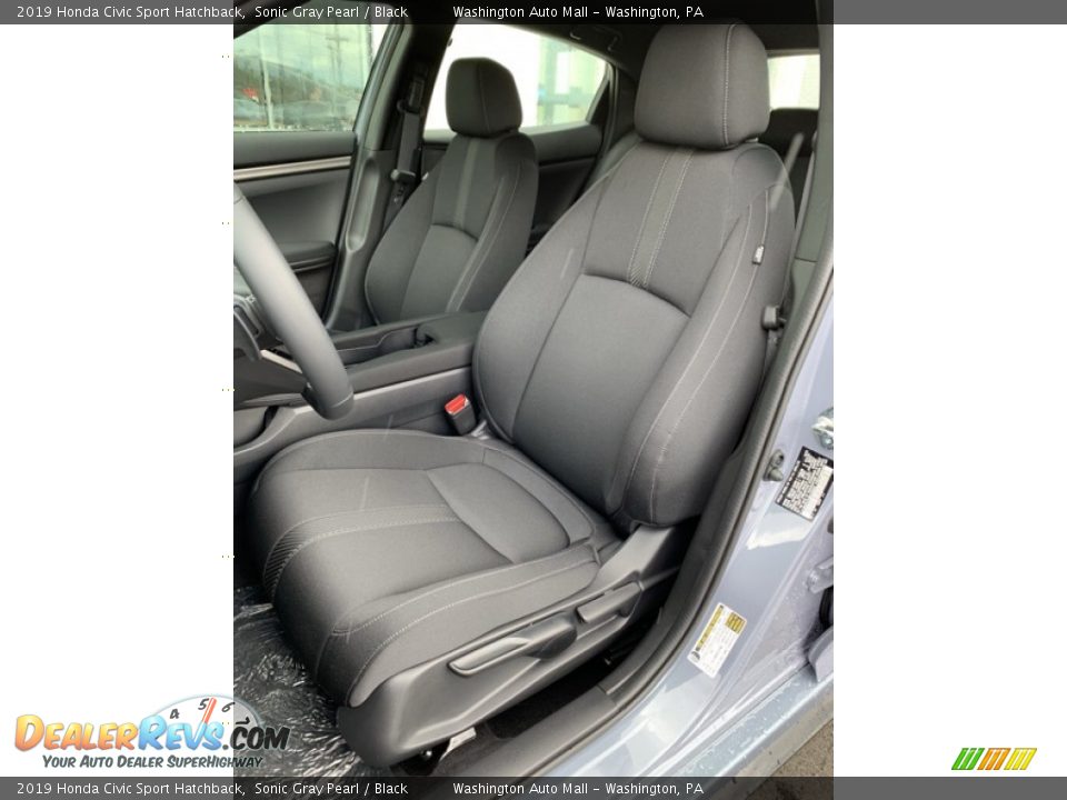 2019 Honda Civic Sport Hatchback Sonic Gray Pearl / Black Photo #12