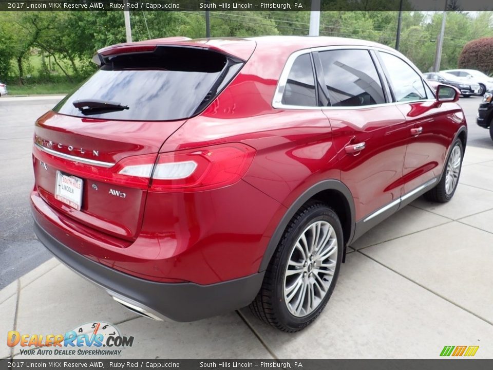 2017 Lincoln MKX Reserve AWD Ruby Red / Cappuccino Photo #6