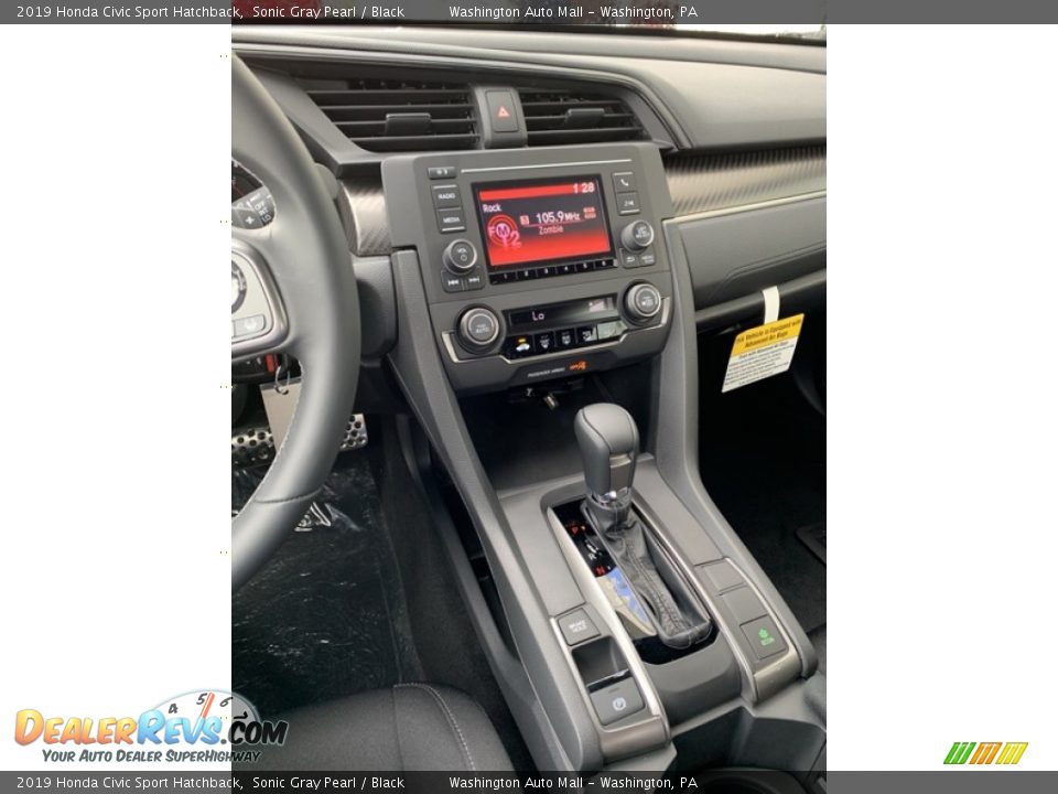 2019 Honda Civic Sport Hatchback Sonic Gray Pearl / Black Photo #31