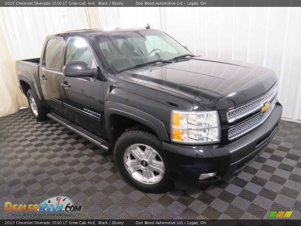 2013 Chevrolet Silverado 1500 LT Crew Cab 4x4 Black / Ebony Photo #3