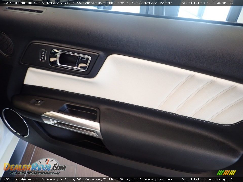 2015 Ford Mustang 50th Anniversary GT Coupe 50th Anniversary Wimbledon White / 50th Anniversary Cashmere Photo #11