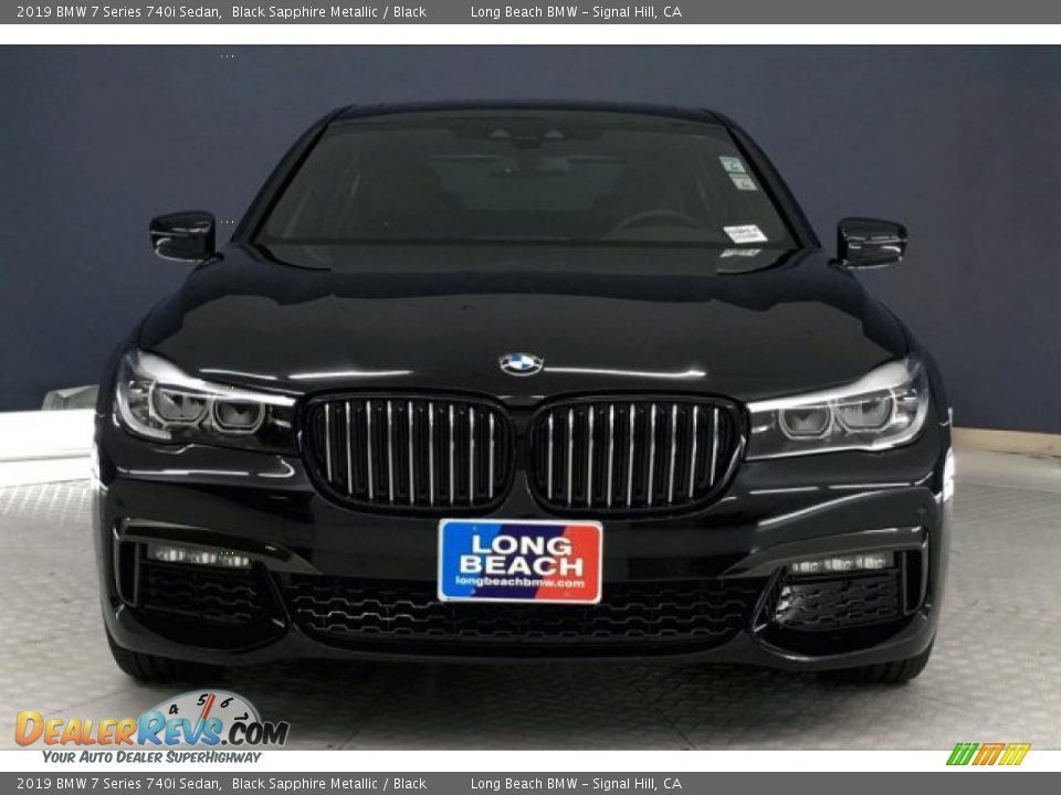 2019 BMW 7 Series 740i Sedan Black Sapphire Metallic / Black Photo #2