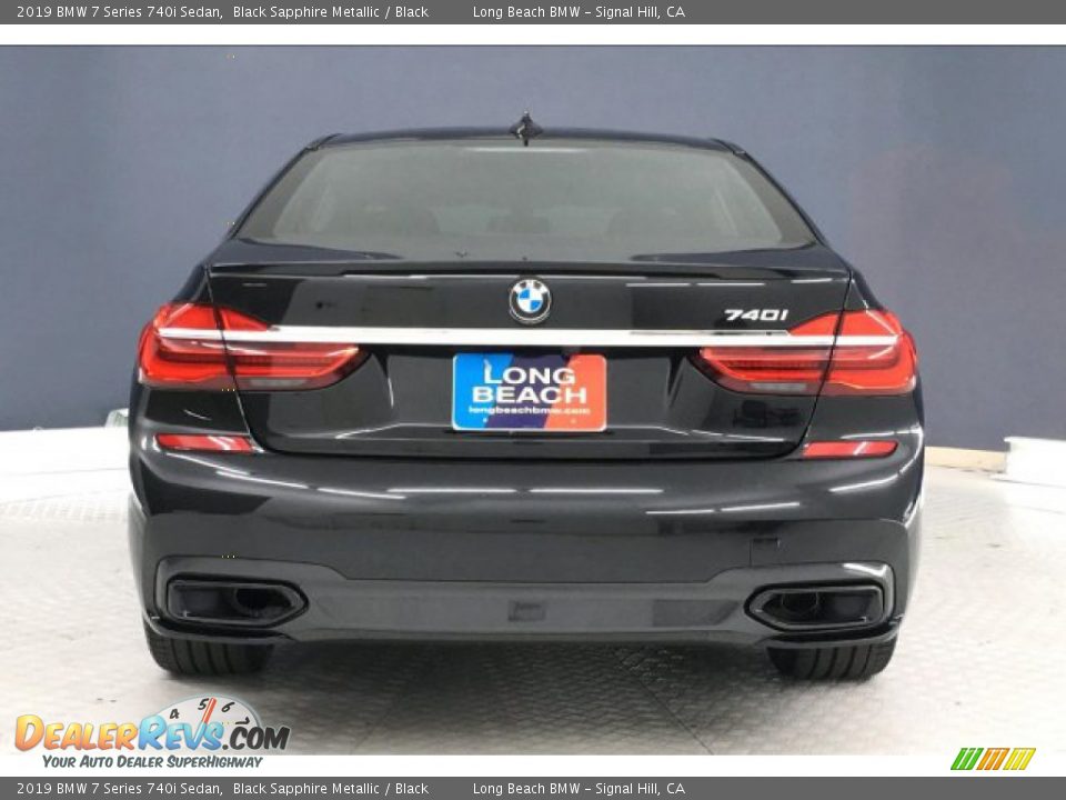 2019 BMW 7 Series 740i Sedan Black Sapphire Metallic / Black Photo #3