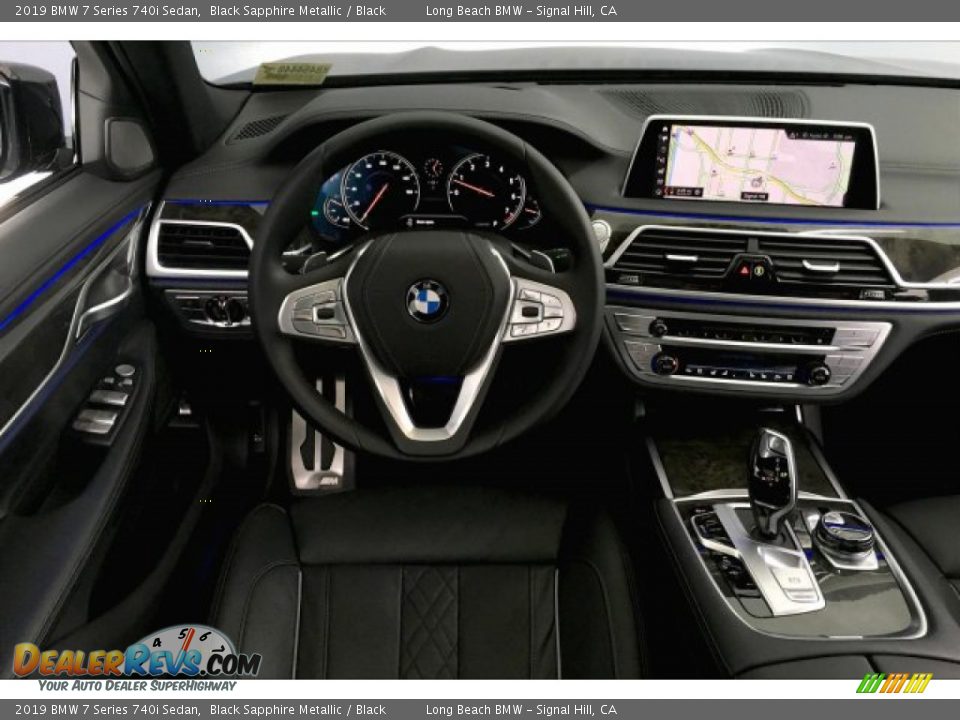 2019 BMW 7 Series 740i Sedan Black Sapphire Metallic / Black Photo #4