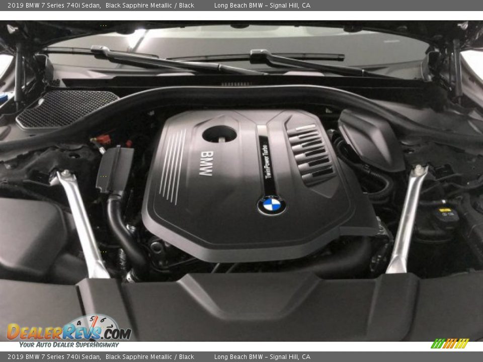 2019 BMW 7 Series 740i Sedan Black Sapphire Metallic / Black Photo #9