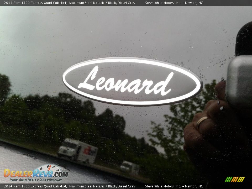 2014 Ram 1500 Express Quad Cab 4x4 Maximum Steel Metallic / Black/Diesel Gray Photo #9