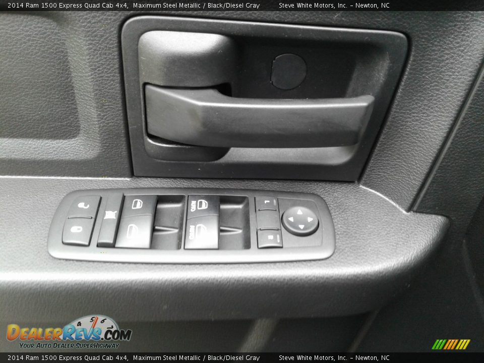 2014 Ram 1500 Express Quad Cab 4x4 Maximum Steel Metallic / Black/Diesel Gray Photo #10