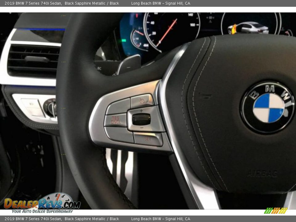 2019 BMW 7 Series 740i Sedan Black Sapphire Metallic / Black Photo #14