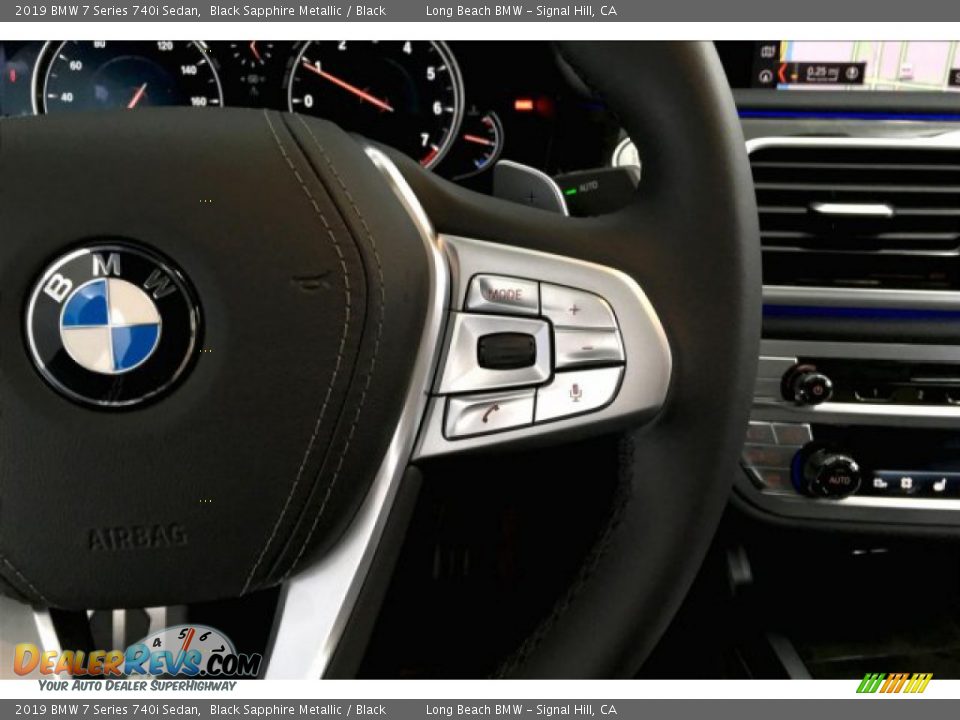 2019 BMW 7 Series 740i Sedan Black Sapphire Metallic / Black Photo #15