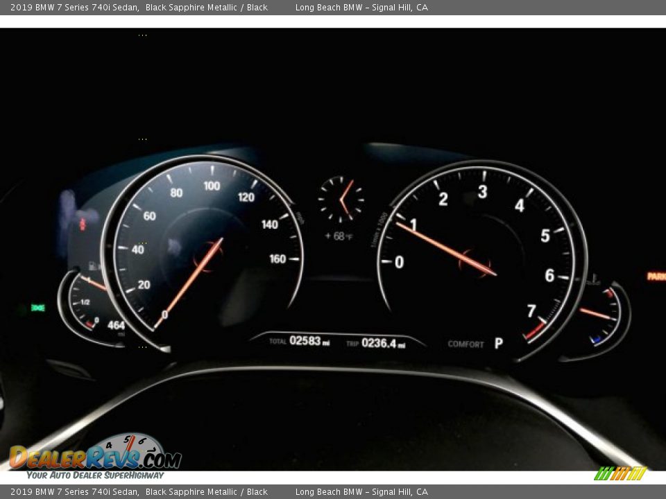 2019 BMW 7 Series 740i Sedan Black Sapphire Metallic / Black Photo #16