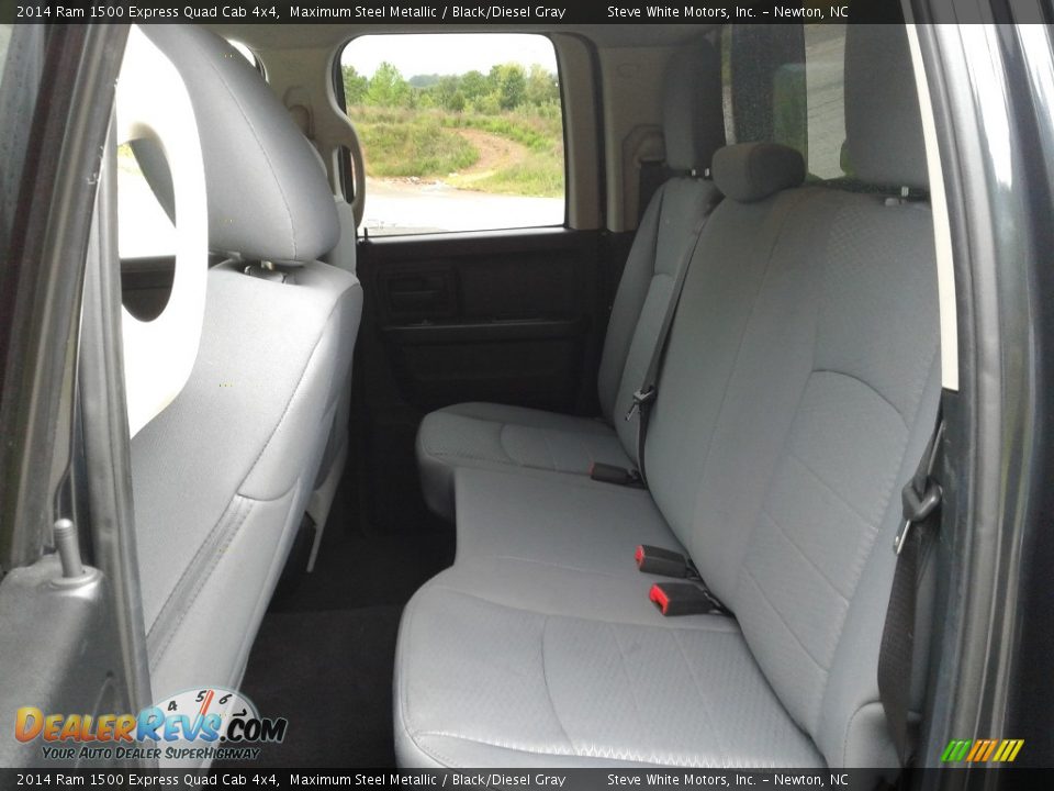 2014 Ram 1500 Express Quad Cab 4x4 Maximum Steel Metallic / Black/Diesel Gray Photo #13