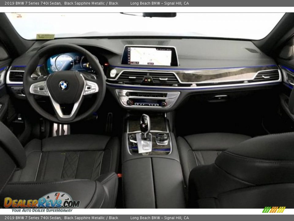 2019 BMW 7 Series 740i Sedan Black Sapphire Metallic / Black Photo #20