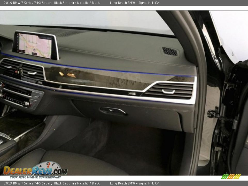 2019 BMW 7 Series 740i Sedan Black Sapphire Metallic / Black Photo #24