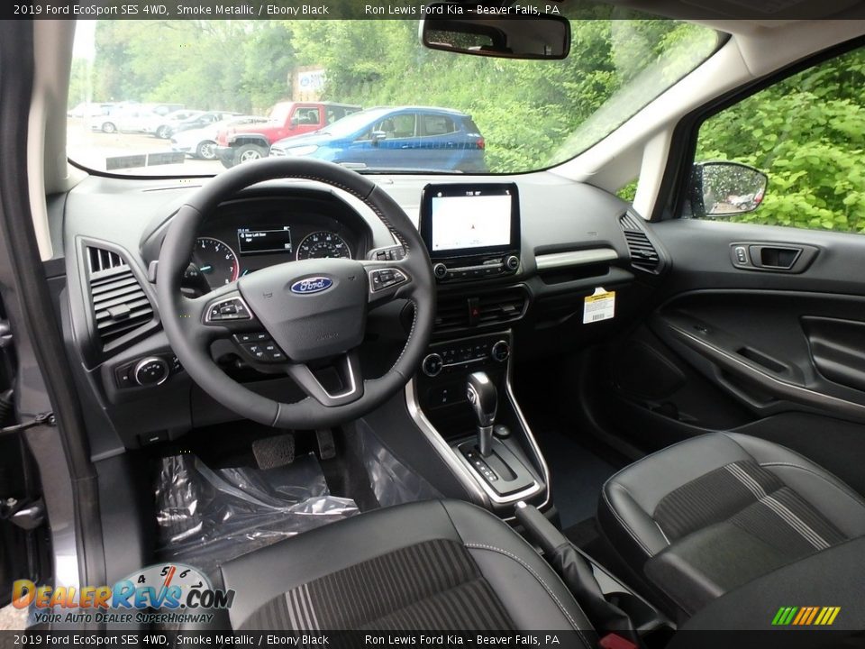 Ebony Black Interior - 2019 Ford EcoSport SES 4WD Photo #13