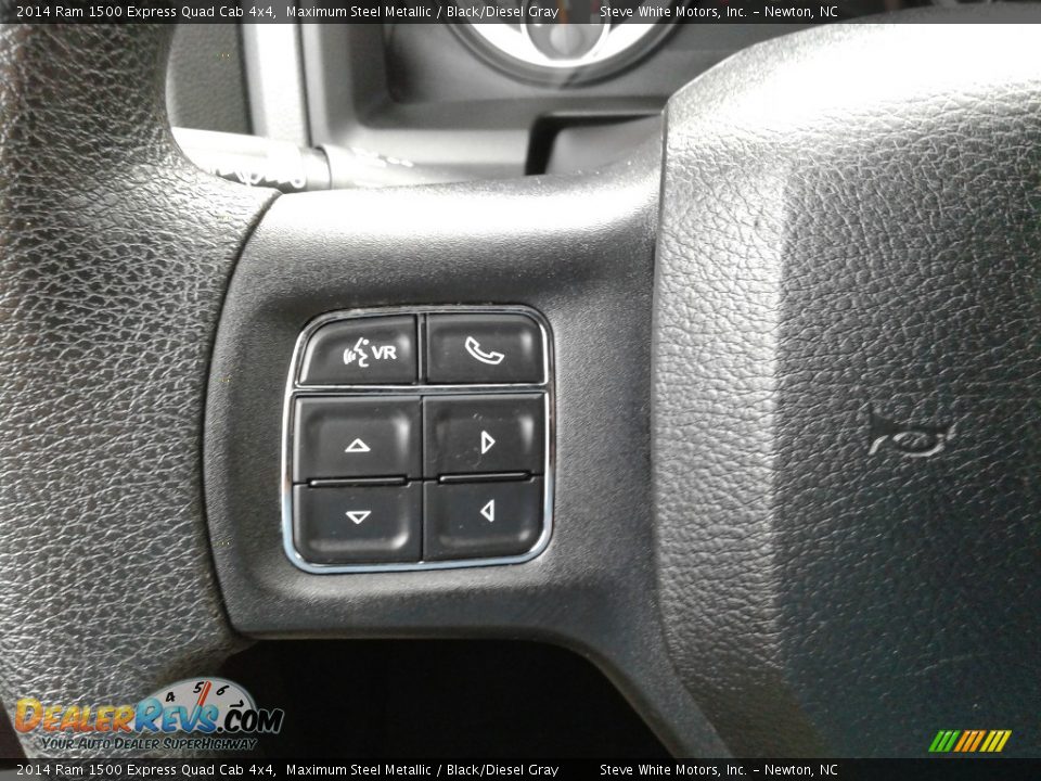 2014 Ram 1500 Express Quad Cab 4x4 Maximum Steel Metallic / Black/Diesel Gray Photo #18