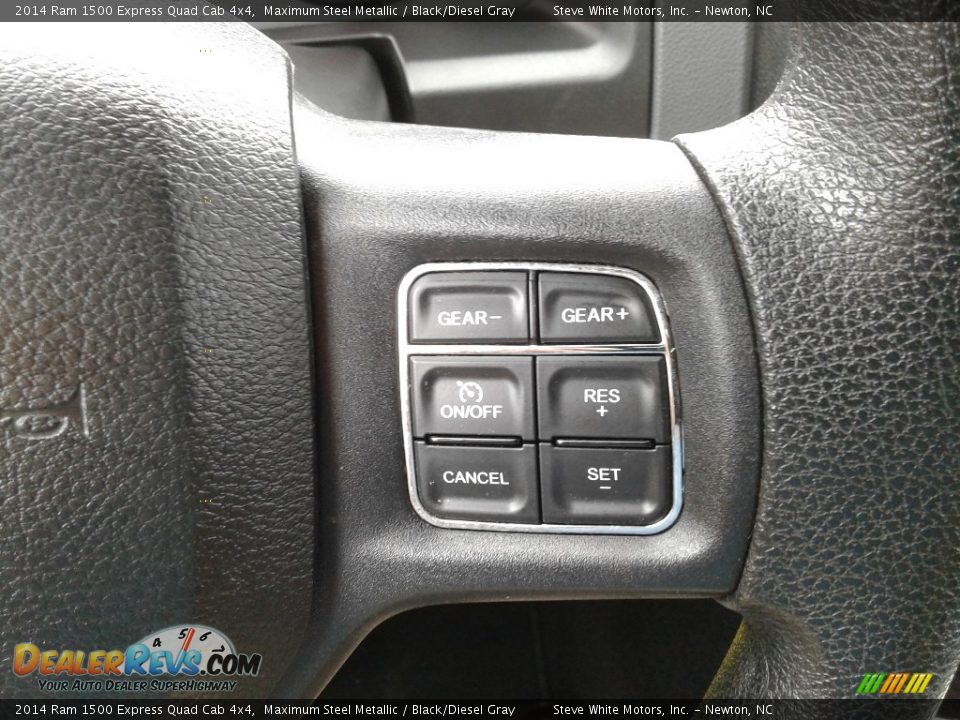 2014 Ram 1500 Express Quad Cab 4x4 Maximum Steel Metallic / Black/Diesel Gray Photo #19