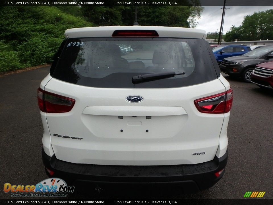 2019 Ford EcoSport S 4WD Diamond White / Medium Stone Photo #4