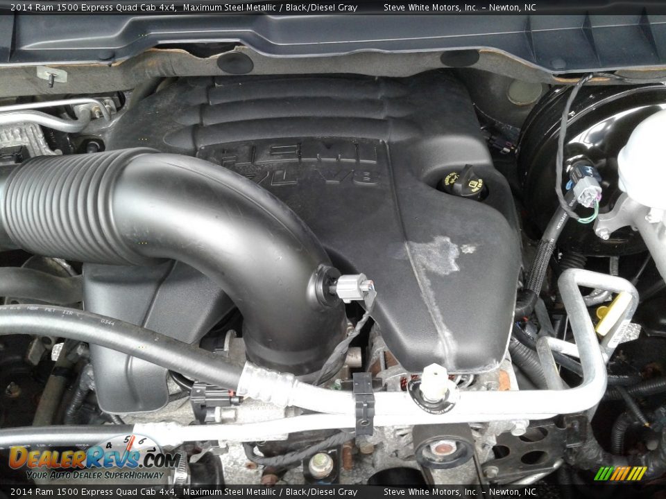 2014 Ram 1500 Express Quad Cab 4x4 Maximum Steel Metallic / Black/Diesel Gray Photo #30