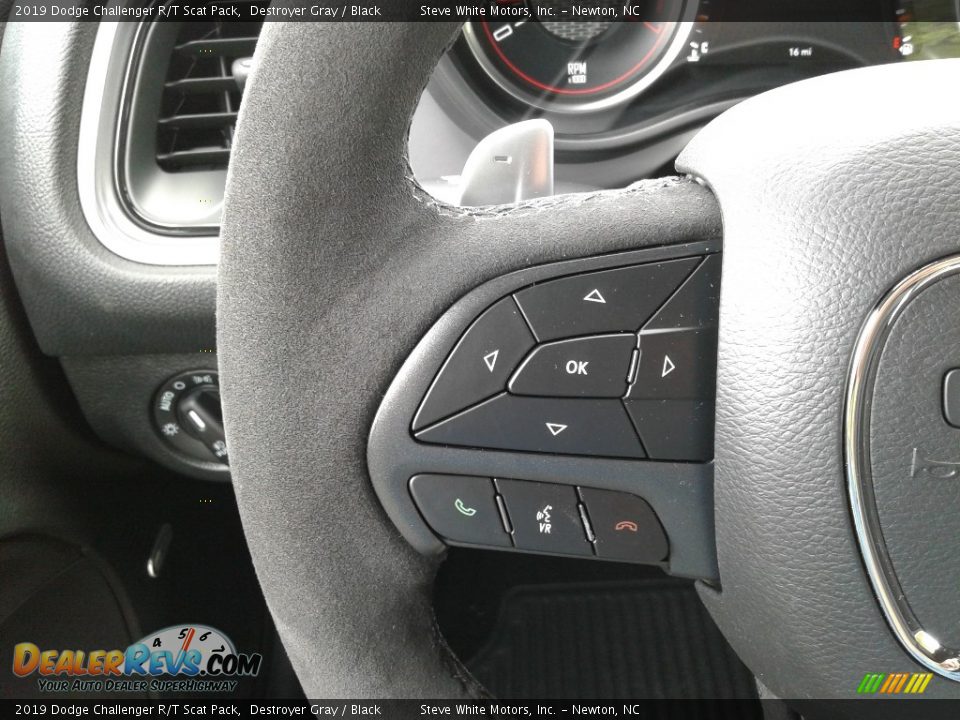 2019 Dodge Challenger R/T Scat Pack Destroyer Gray / Black Photo #16