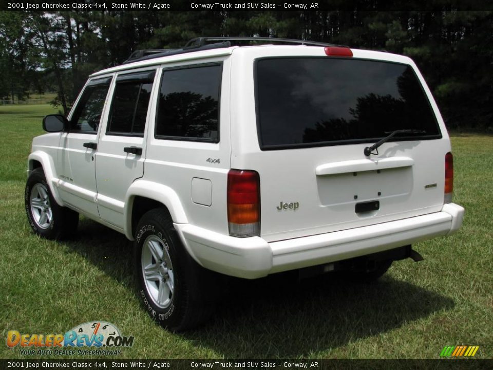 2001 Jeep Cherokee Classic 4x4 Stone White / Agate Photo #8