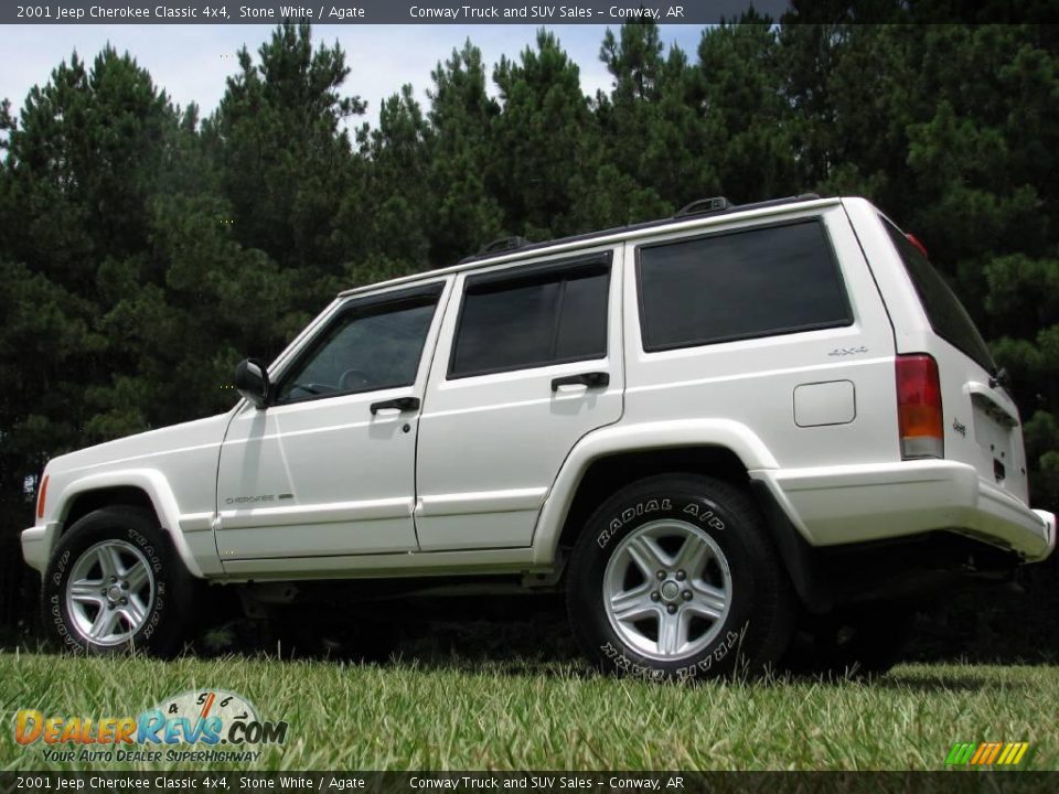 2001 Jeep Cherokee Classic 4x4 Stone White / Agate Photo #9