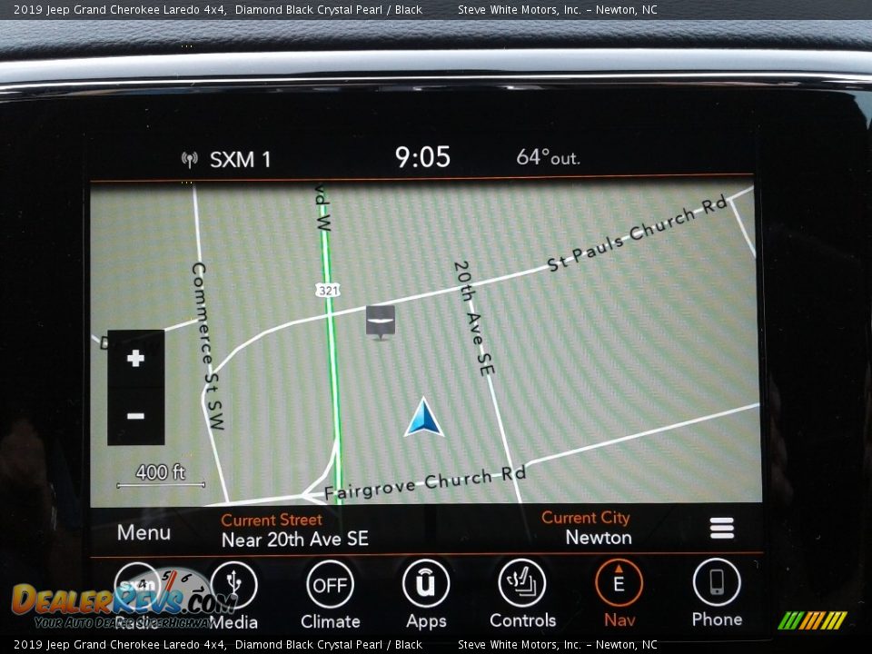 2019 Jeep Grand Cherokee Laredo 4x4 Diamond Black Crystal Pearl / Black Photo #25