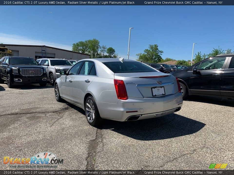 2016 Cadillac CTS 2.0T Luxury AWD Sedan Radiant Silver Metallic / Light Platinum/Jet Black Photo #3