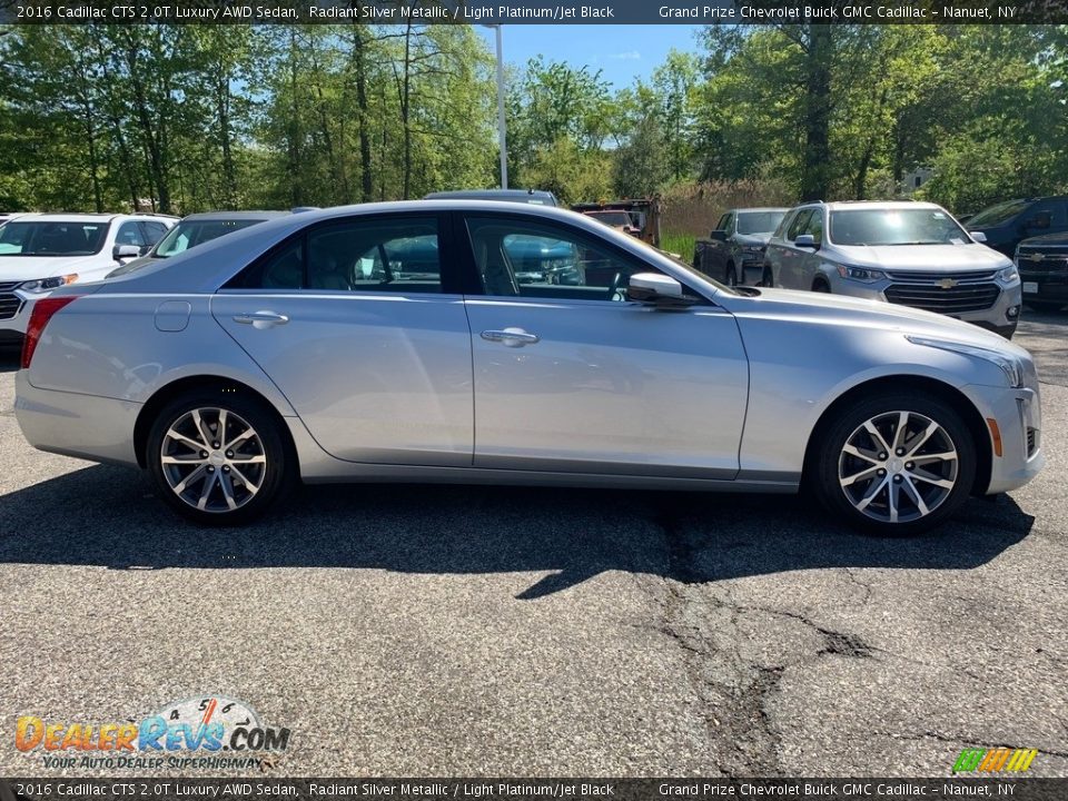 2016 Cadillac CTS 2.0T Luxury AWD Sedan Radiant Silver Metallic / Light Platinum/Jet Black Photo #5