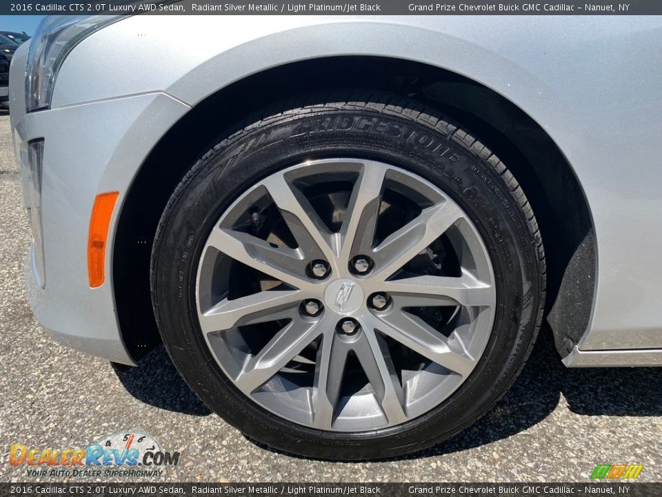 2016 Cadillac CTS 2.0T Luxury AWD Sedan Radiant Silver Metallic / Light Platinum/Jet Black Photo #8