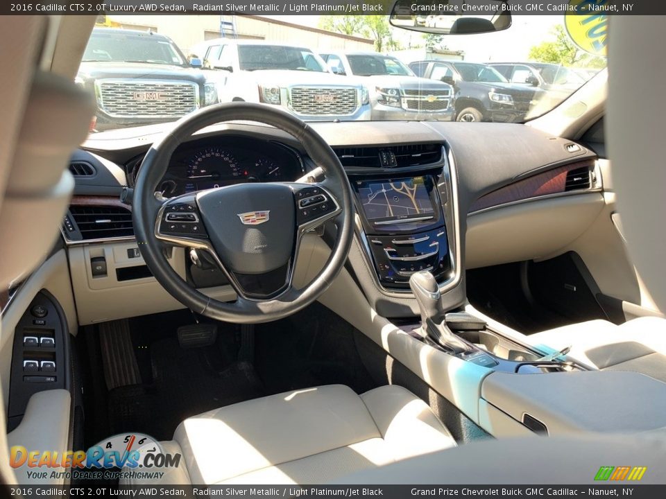 2016 Cadillac CTS 2.0T Luxury AWD Sedan Radiant Silver Metallic / Light Platinum/Jet Black Photo #14