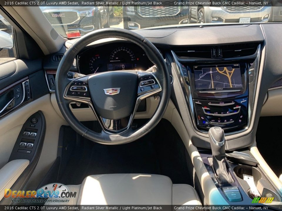 2016 Cadillac CTS 2.0T Luxury AWD Sedan Radiant Silver Metallic / Light Platinum/Jet Black Photo #15