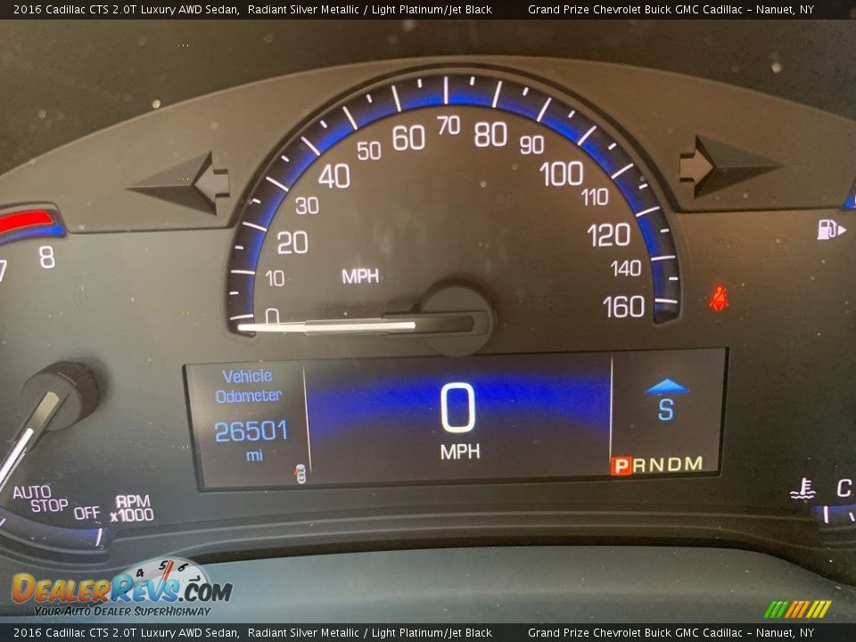 2016 Cadillac CTS 2.0T Luxury AWD Sedan Radiant Silver Metallic / Light Platinum/Jet Black Photo #19