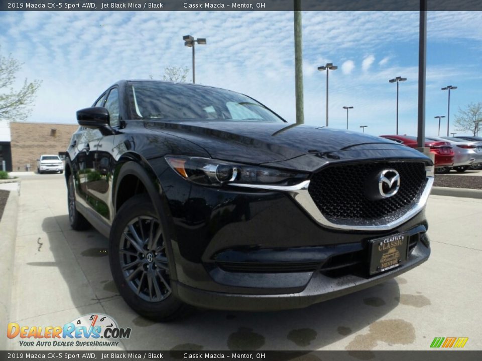 2019 Mazda CX-5 Sport AWD Jet Black Mica / Black Photo #1