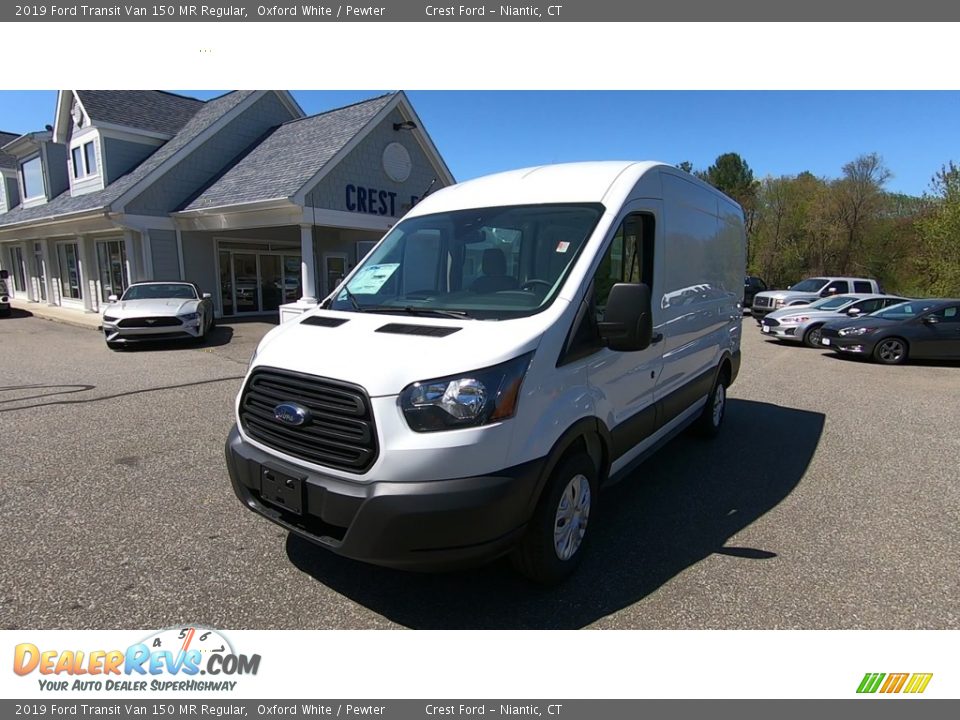 2019 Ford Transit Van 150 MR Regular Oxford White / Pewter Photo #3