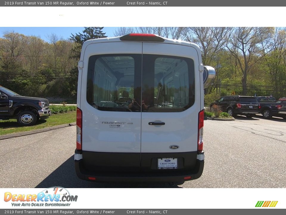 2019 Ford Transit Van 150 MR Regular Oxford White / Pewter Photo #6